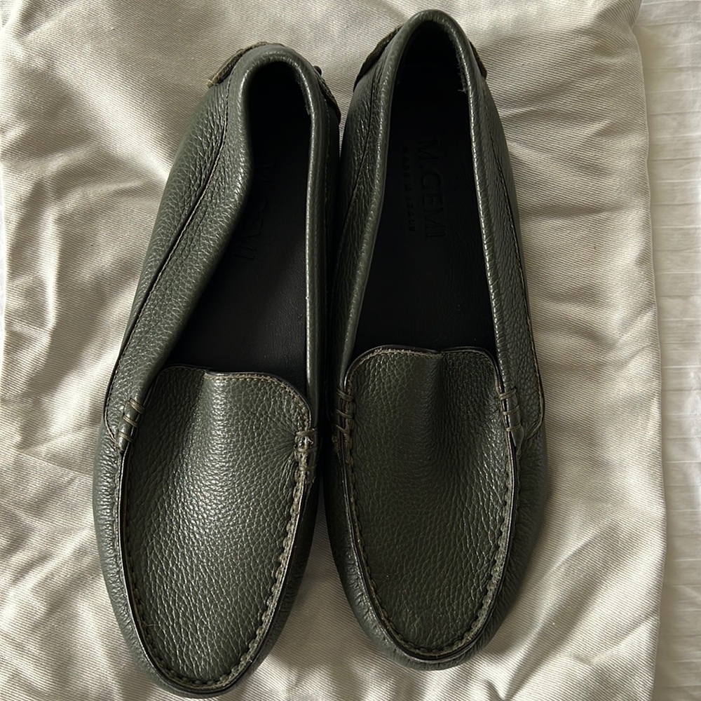 m.gemi feliz loafer 36 charcoal leather